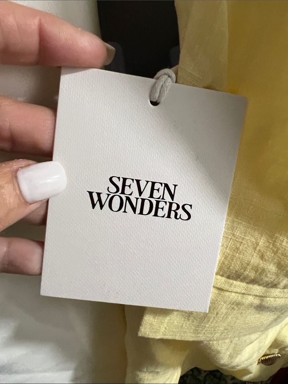 NWT REVOLVE Australia SHOWPO Seven Wonders yellow 100% cotton halter dress US S - Picture 5 of 6